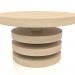modèle 3D Table basse JT 04 (D=600x350, bois blanc) - preview