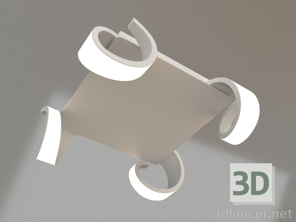 3d model Ceiling chandelier (6651) - preview