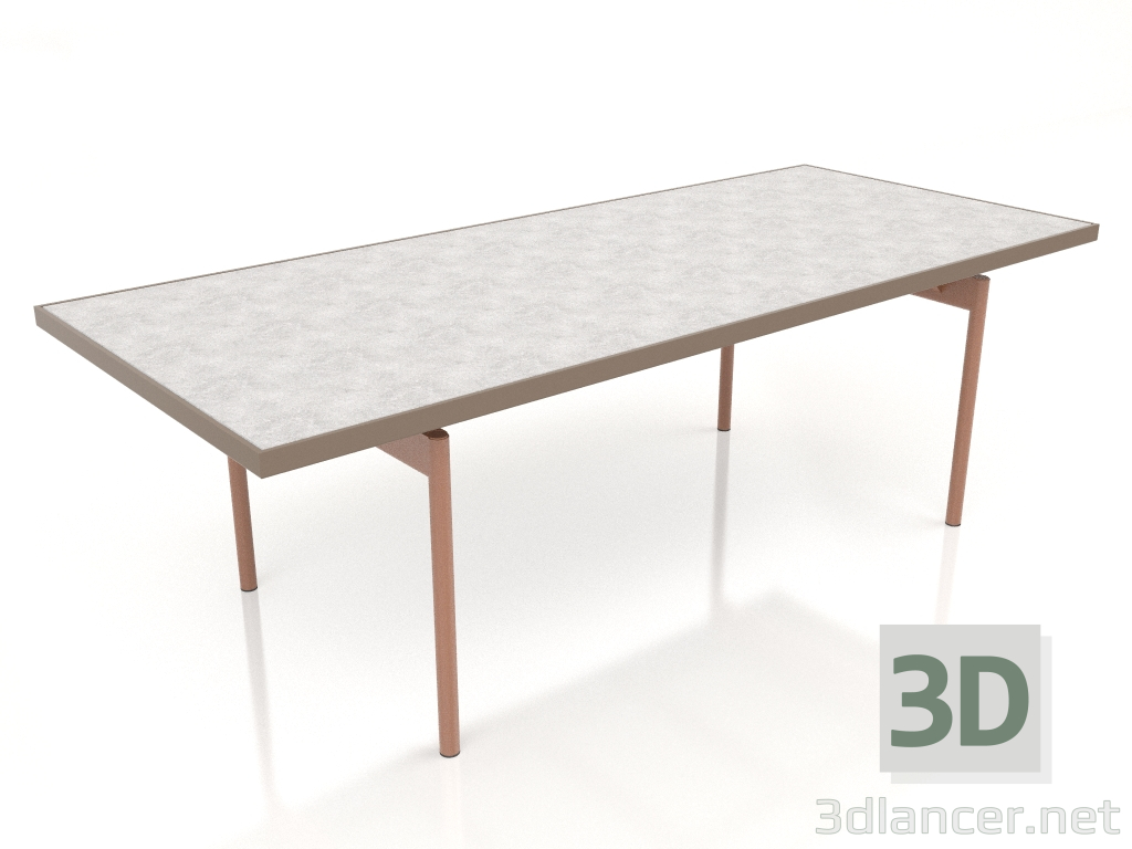 modello 3D Tavolo da pranzo (Bronzo, DEKTON Kreta) - anteprima