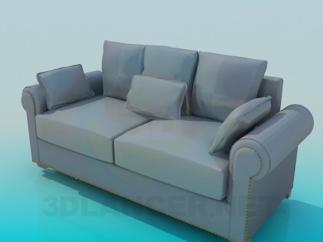 3d model Sofa - preview 3d model Sofa - preview