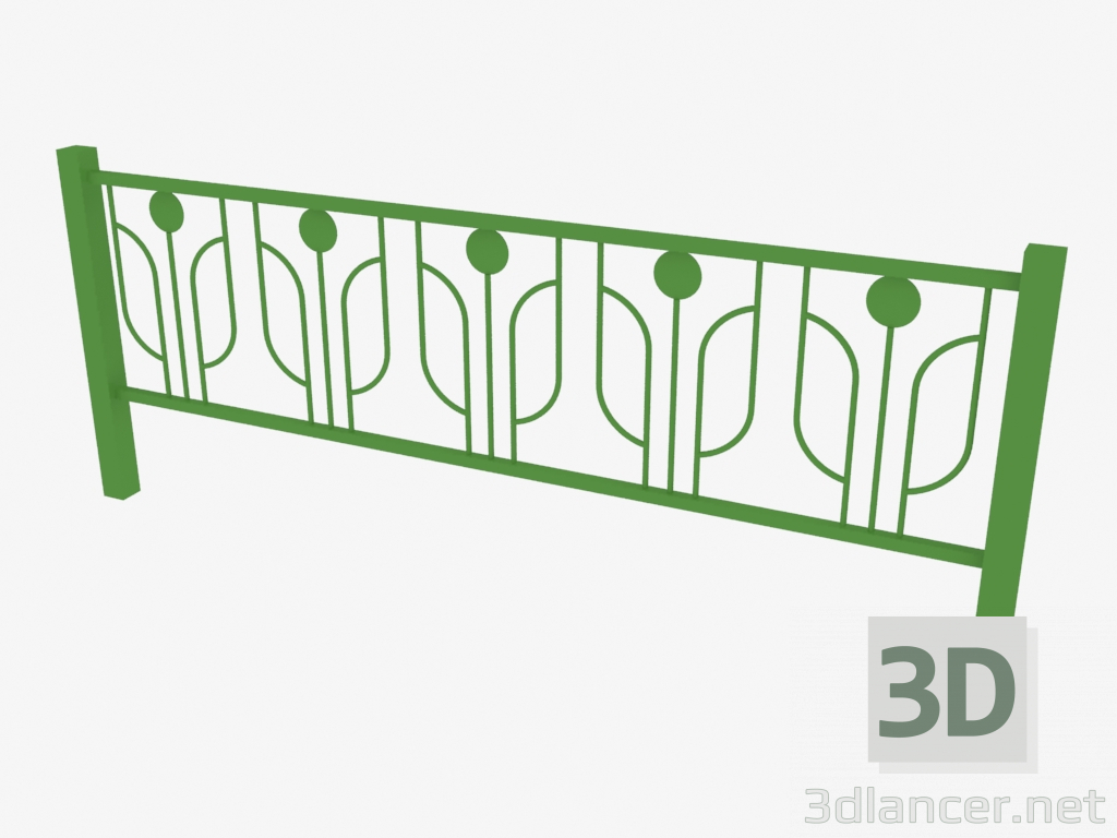 3d model Fencing (with 1 stand) (10003) - preview