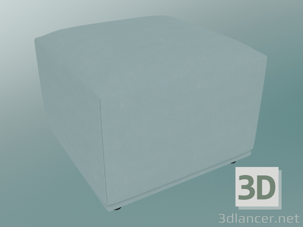 modello 3D Poof Echo (52x52 cm, Forest Nap 912) - anteprima
