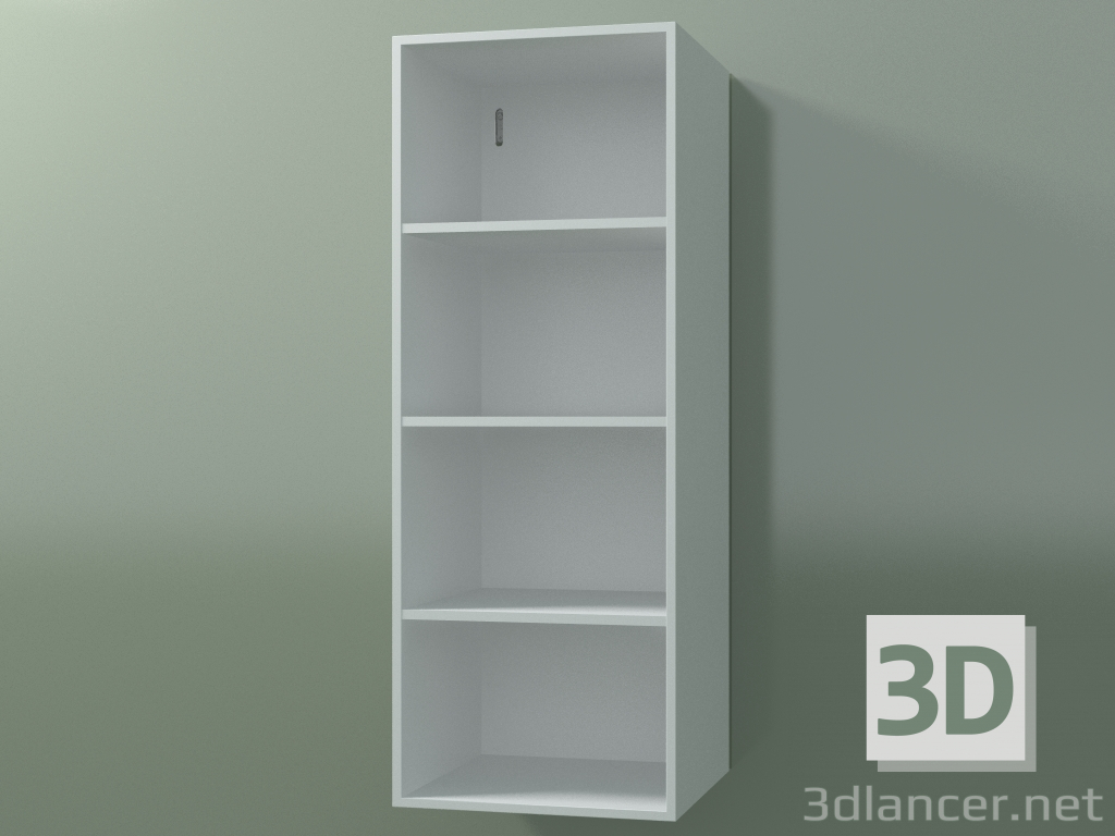 3D modeli Boy dolabı (8DUBCD01, Glacier White C01, L 36, P 36, H 96 cm) - önizleme