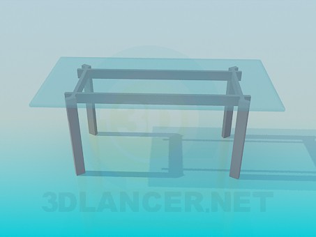 3d model Glass coffee table - preview 3d model Glass coffee table - preview