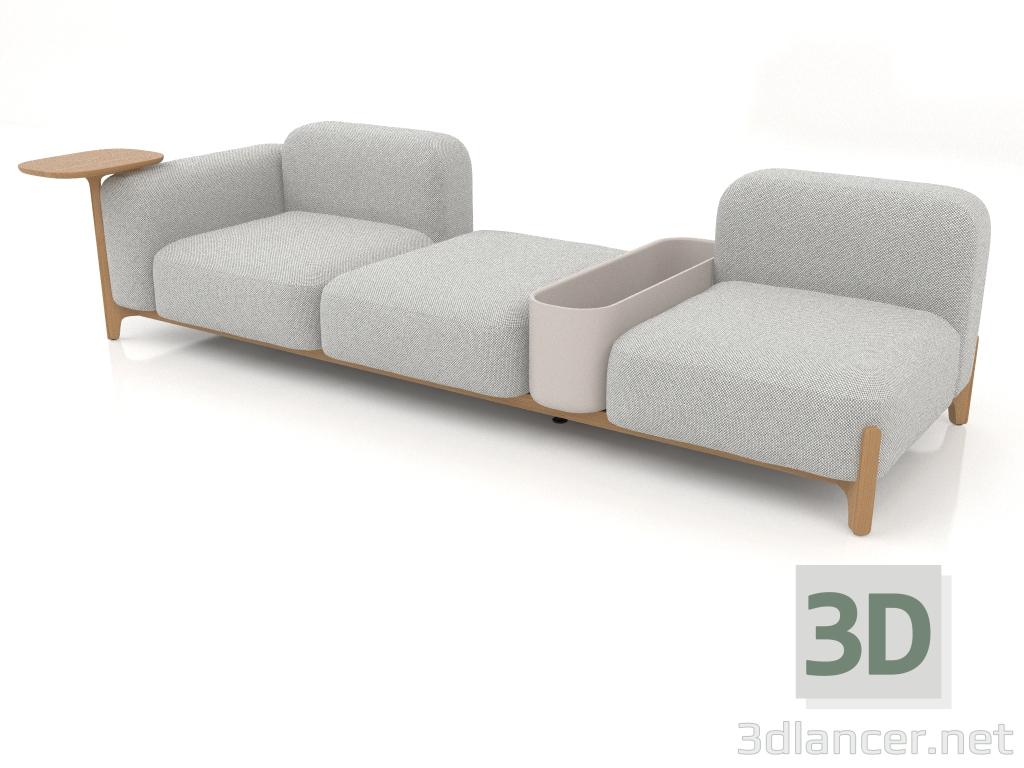 3D modeli Modüler kanepe (bileşim 12) - önizleme