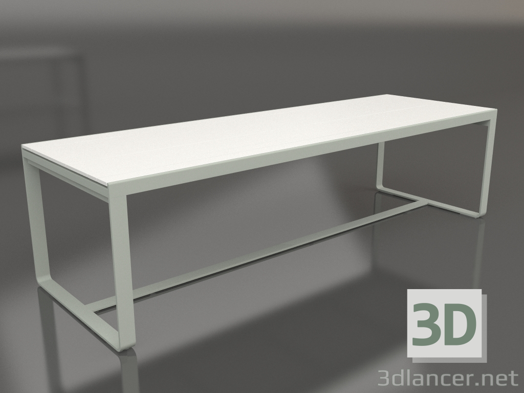 3D modeli Yemek masası 270 (Beyaz polietilen, Çimento grisi) - önizleme