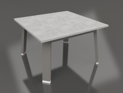Квадратный боковой стол (Quartz grey, DEKTON)