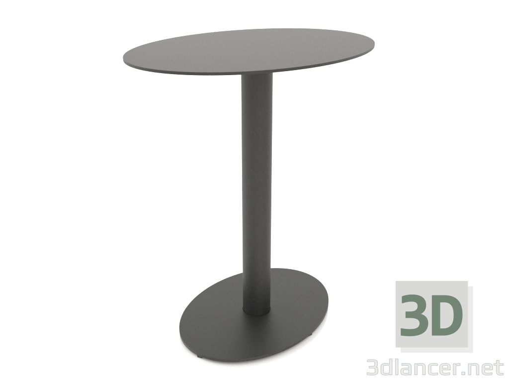 modello 3D Tavolo ovale MONO grande (70x50x75) - anteprima