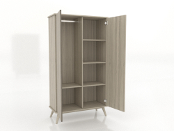 Mobile 4 1000x450x1800 mm (aperto, rovere schiarito)