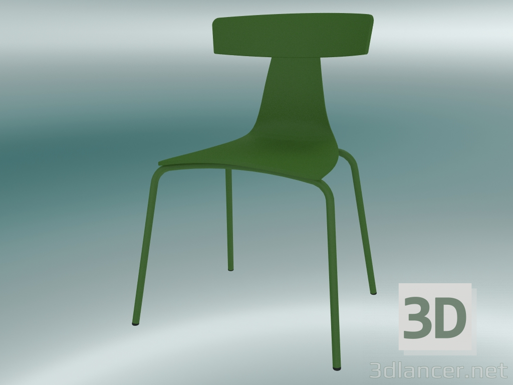 3d model Stackable chair REMO plastic chair (1417-20, plastic fern green, fern green) - preview