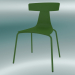 modèle 3D Chaise empilable Chaise en plastique REMO (1417-20, plastique vert fougère, vert fougère) - preview