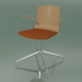 3D Modell Stuhl 5910 (4 Beine, drehbar, mit Armlehnen, mit Sitzkissen, Eiche) - Vorschau