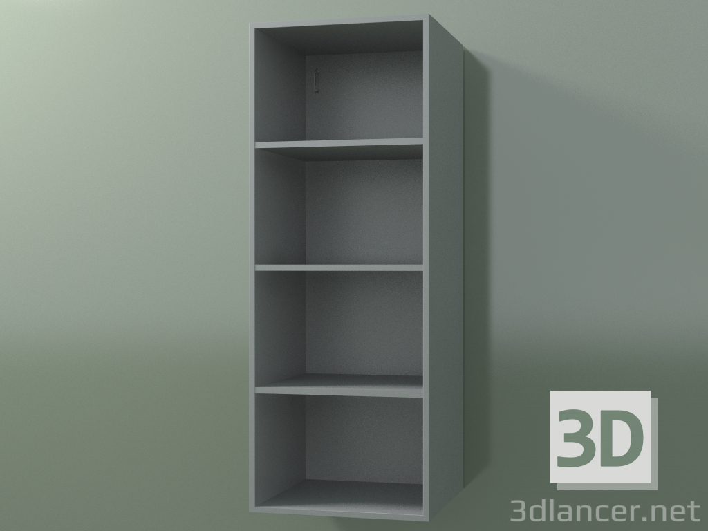3d model Wall tall cabinet (8DUBCD01, Silver Gray C35, L 36, P 36, H 96 cm) - preview