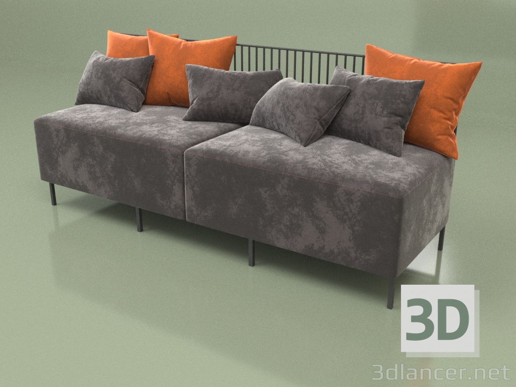 Modelo 3d Combinação de sofá de lata - preview
