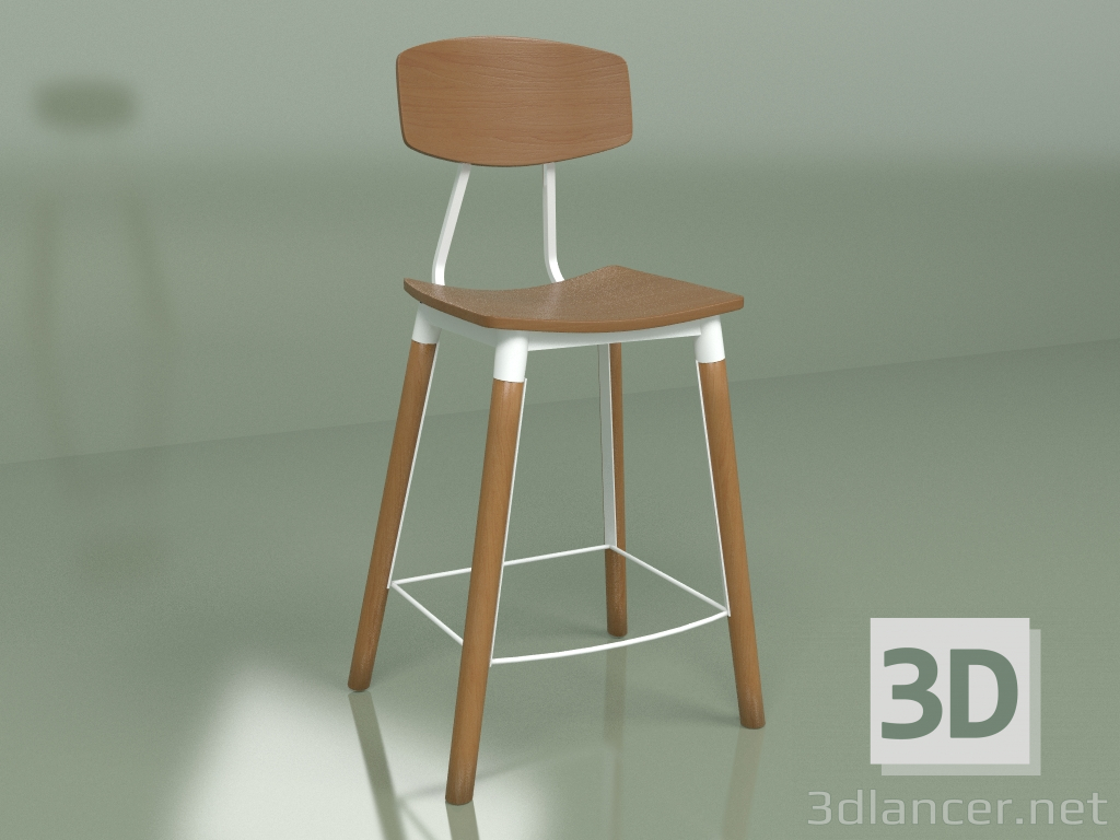3d model Semi-bar chair Copine (2000621344024) - preview