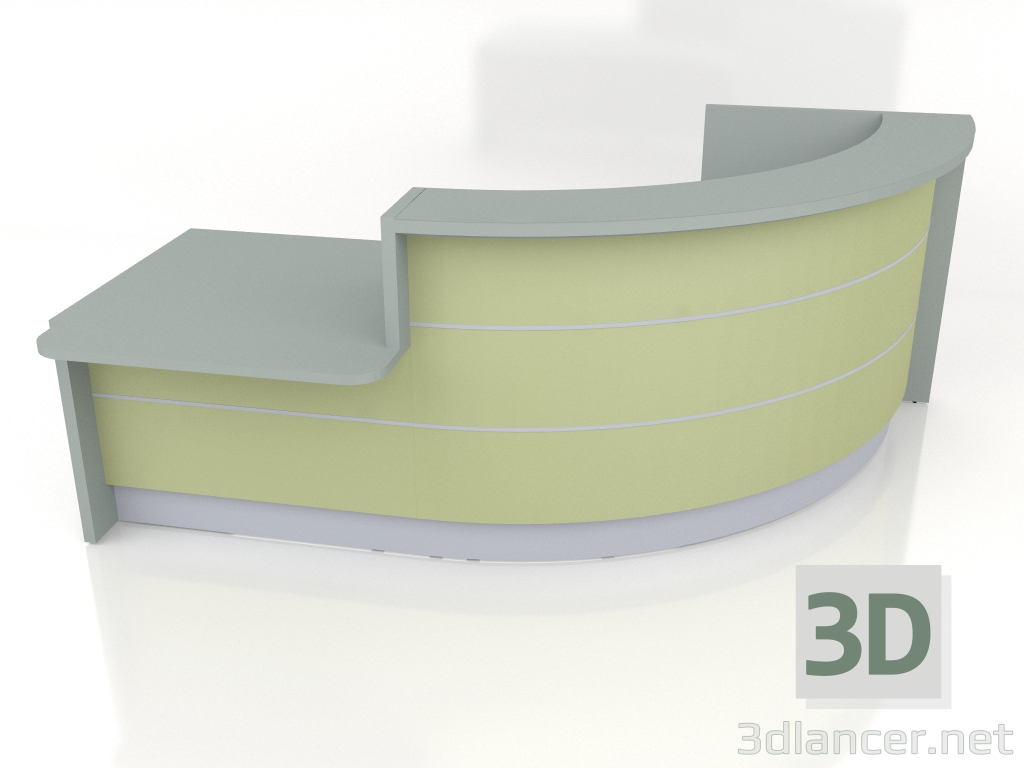 modèle 3D Banque d'accueil Valde LAV86L (2638x1835) - preview