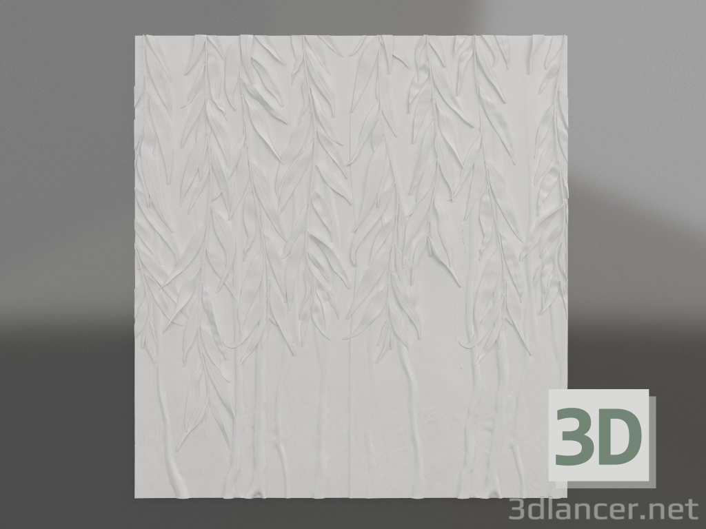 3D Modell Flachrelief Willow - Vorschau