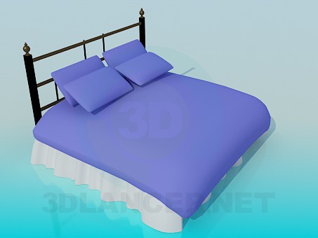 modelo 3D Cama - escuchar modelo 3D Cama - escuchar