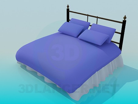 modelo 3D Cama - escuchar modelo 3D Cama - escuchar