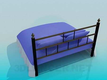modelo 3D Cama - escuchar modelo 3D Cama - escuchar