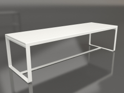 Mesa de comedor 270 (Polietileno blanco, Gris ágata)