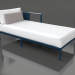 modello 3D Modulo divano, sezione 2 destra (Grigio blu) - anteprima