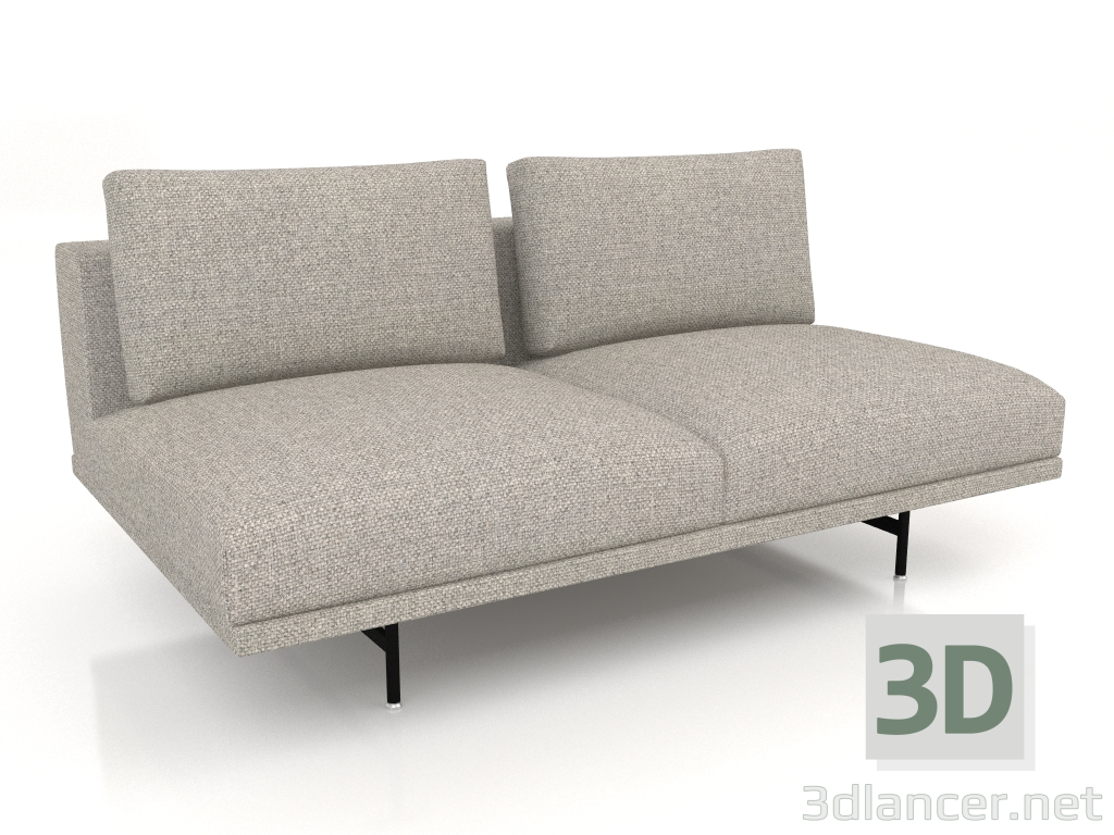 modello 3D Modulo divano Loft VIPP610 (divano aperto) - anteprima