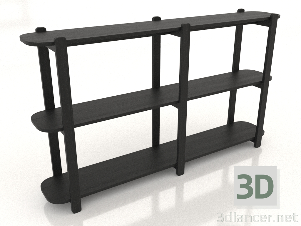 3d model Consola 2 1600 mm (negro RAL 9005) - vista previa