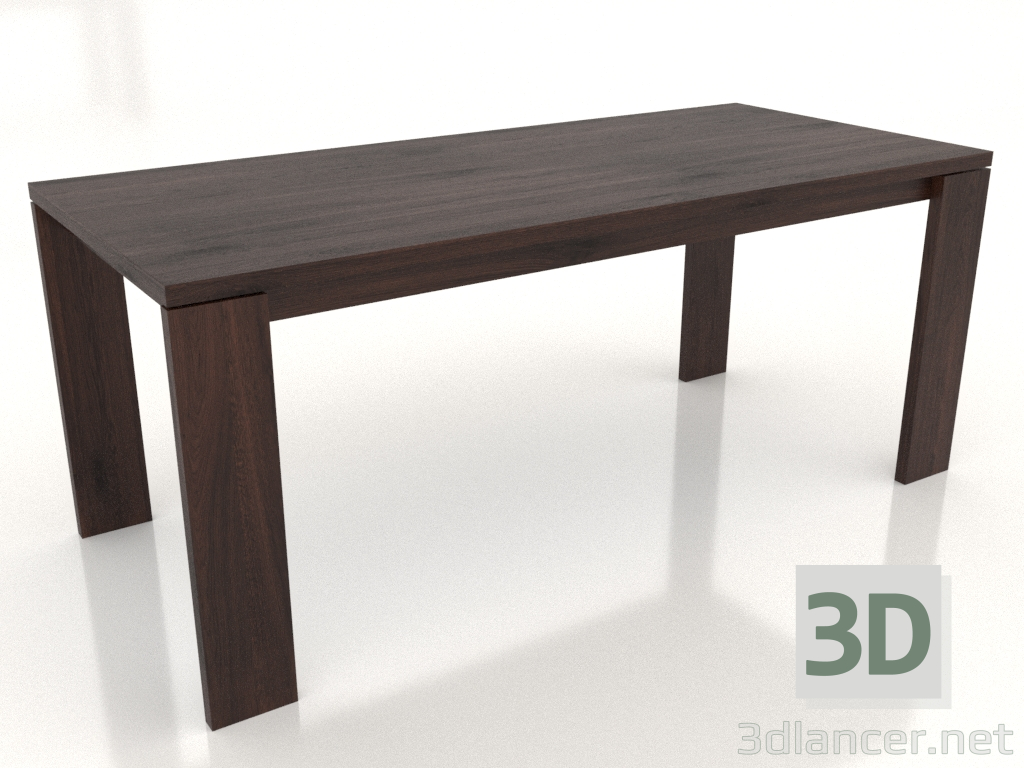 modèle 3D Table à manger BLANK 1800x800x750 mm (chêne wengé) - preview