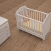 3D Bebek karyolası modeli satın - render