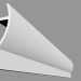 modèle 3D Corniche pour éclairage caché C372 - Fluxus (200 x 28 x 7 cm) - preview