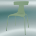 modèle 3D Chaise empilable Chaise en plastique REMO (1417-20, plastique vert pastel, vert pastel) - preview