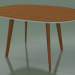 3D Modell Ovaler Tisch 3506 (H 74 - 135x100 cm, M02, Teak-Effekt, Option 2) - Vorschau
