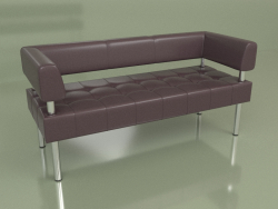 Sofa three-seater Business (Black2 leather)
