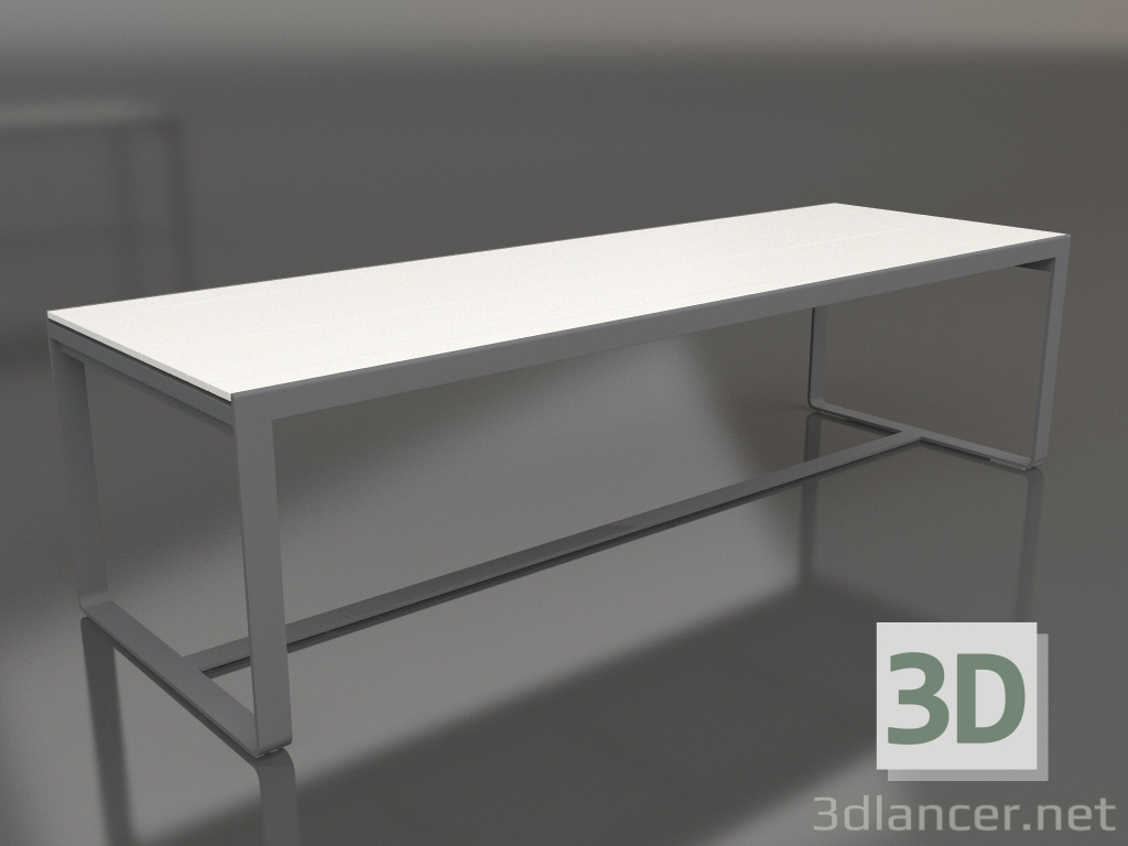 3d model Dining table 270 (White polyethylene, Anthracite) - preview