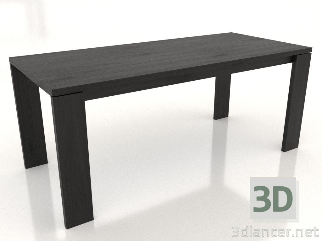 3d model Dining table BLANK 1800x800x750 mm (black oak) - preview