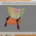3 डी मॉडल पीले रंग की कुर्सी - पूर्वावलोकन