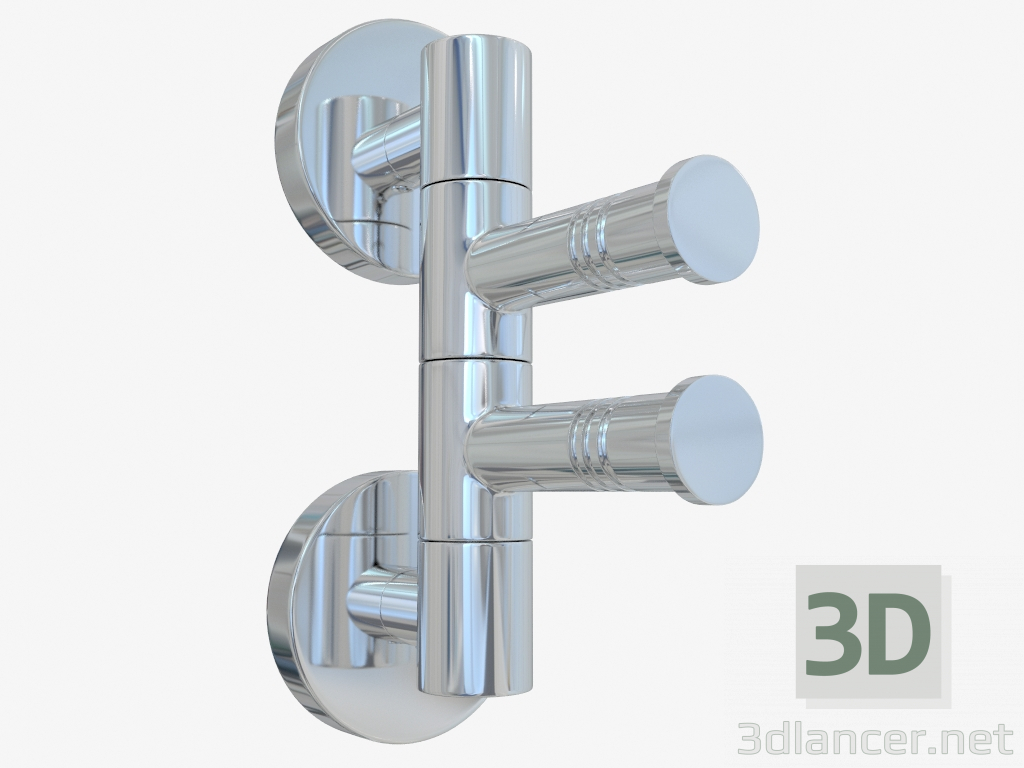 modèle 3D Porte-serviettes VEER-2 rotatif (L 88) - preview