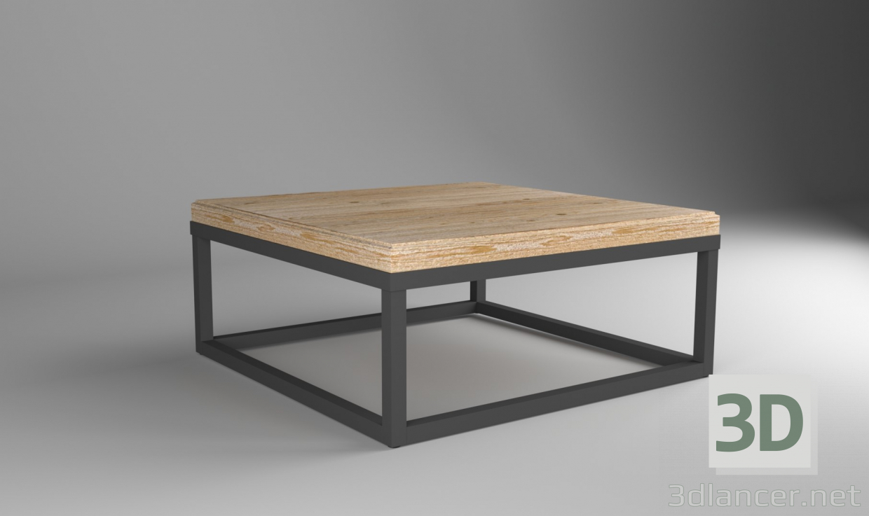 3d model Mesa de centro minimalista - vista previa