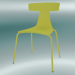 modello 3D Sedia impilabile REMO sedia in plastica (1417-20, plastica giallo zolfo, giallo zolfo) - anteprima