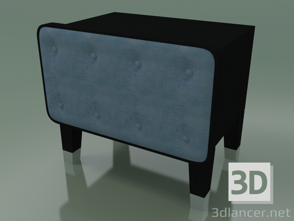 3 डी मॉडल बेडसाइड टेबल (51, काला) - पूर्वावलोकन