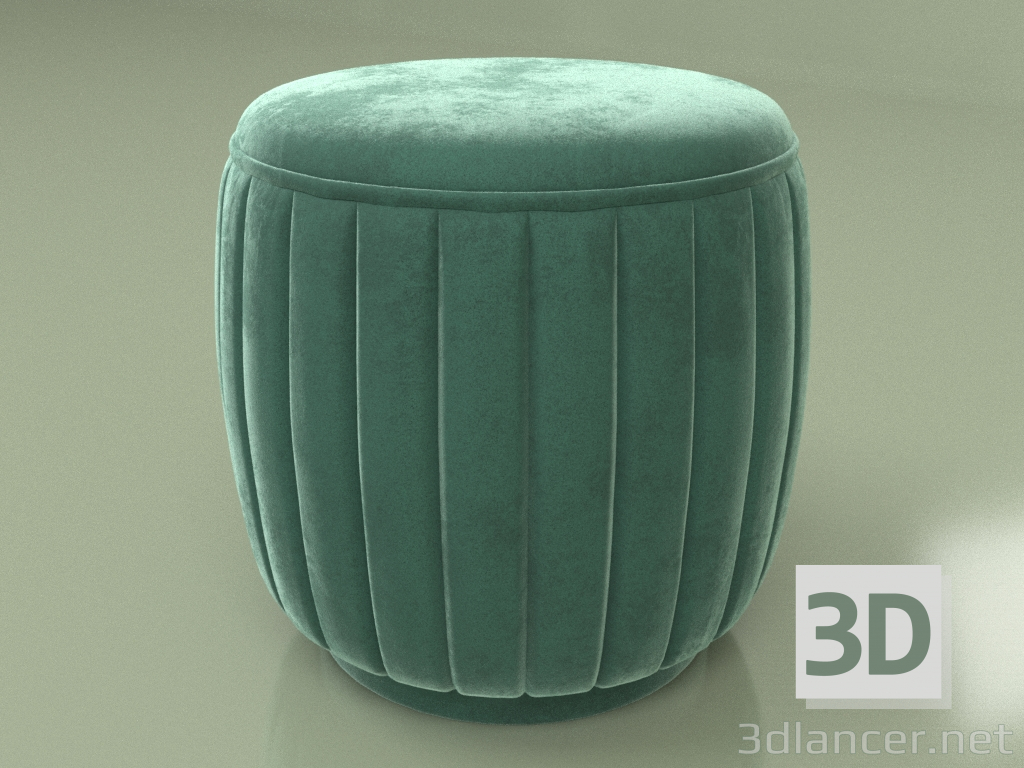 modello 3D Pouf Dizhka (verde) - anteprima