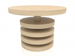 कॉफी टेबल जेटी 04 (डी = 700x500, लकड़ी सफेद)