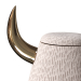 Vase Bull Raues Kaschmir und glänzendes Goldhorn 3D-Modell kaufen - Rendern
