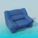 3d model Large and comfortable armchair - preview