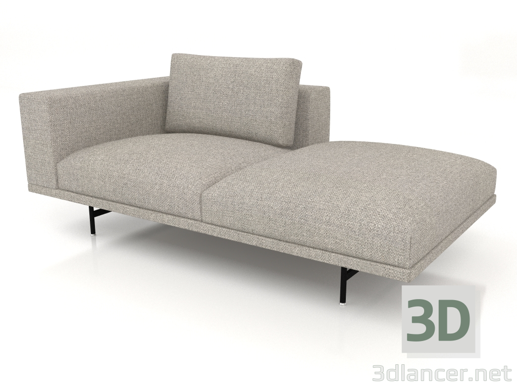 3d модель Диван модуль Loft VIPP610 (открытый диван, левый конец) – превью