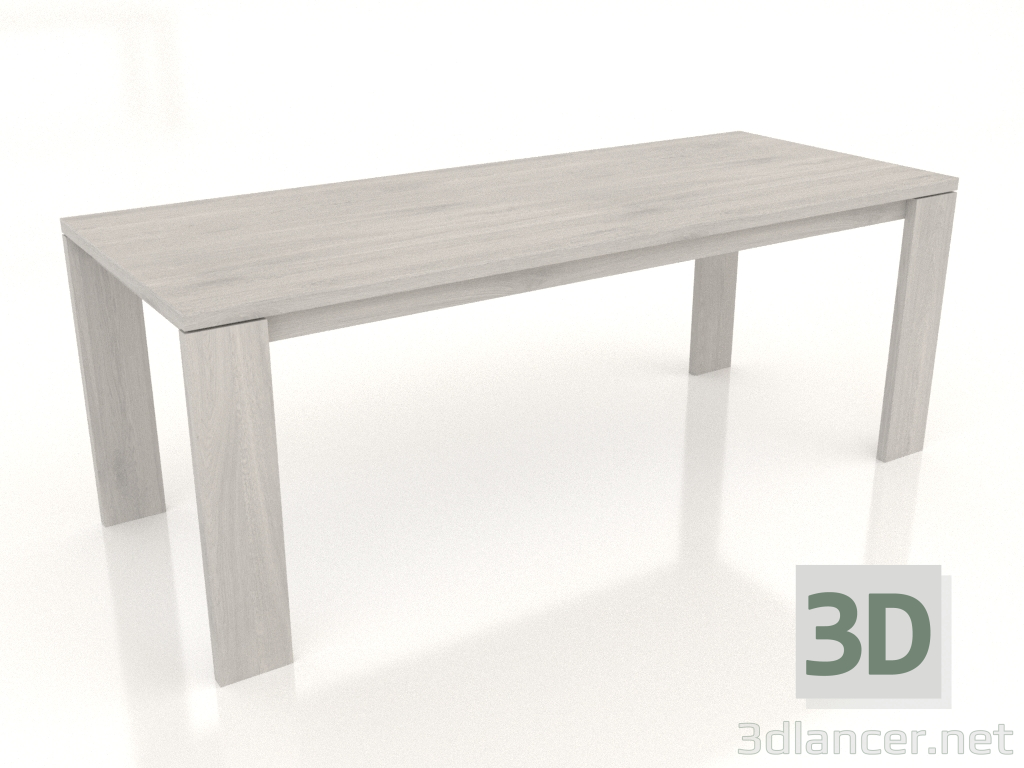 3d model Dining table BLANK 2000x800x750 mm (bleached oak) - preview