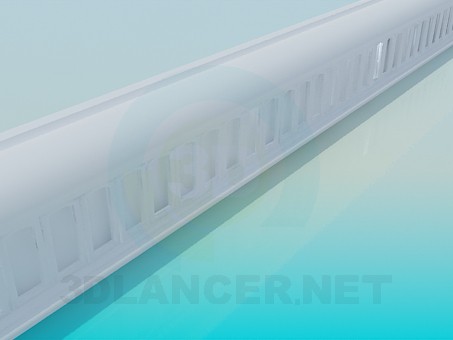 3d model Ceiling molding High Poly - preview 3d model Ceiling molding High Poly - preview