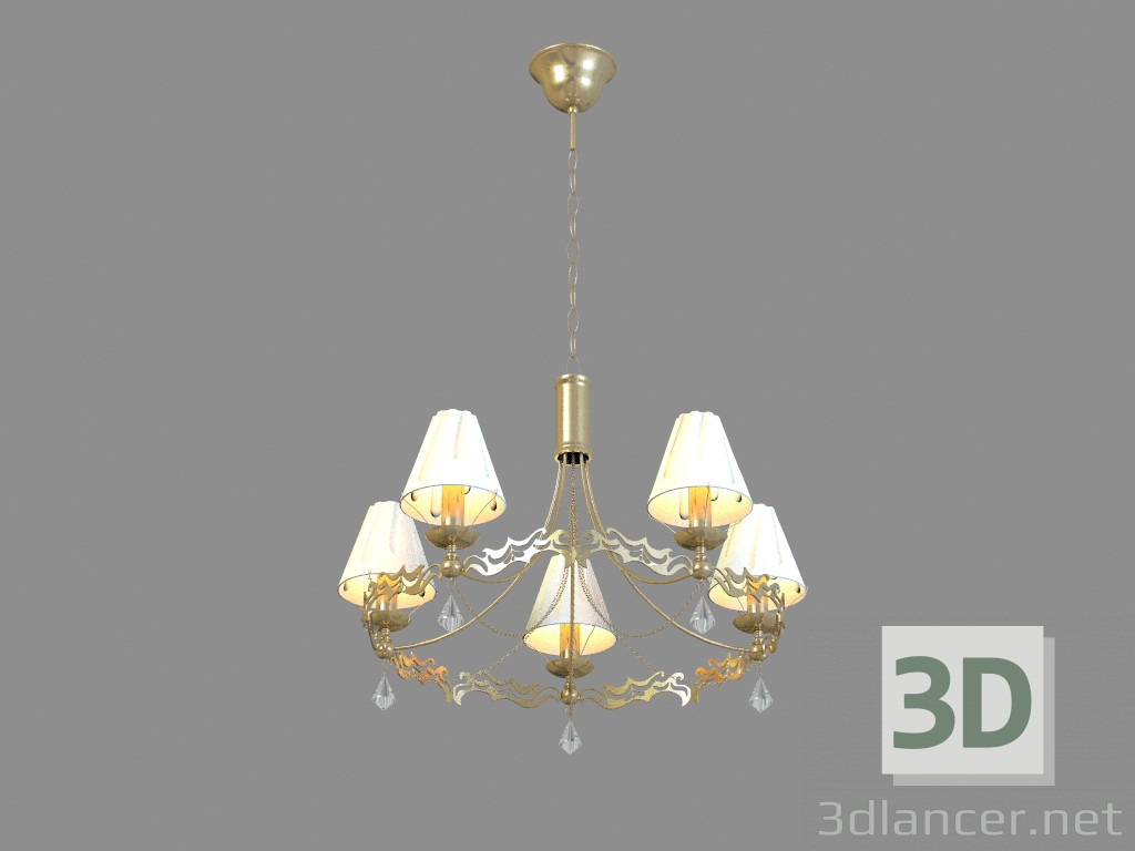 Modelo 3d Chandelier A1626LM-5GO - preview