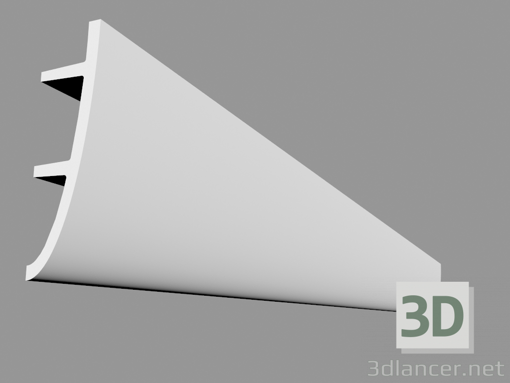 modello 3D Cornice per illuminazione a scomparsa C374 - Antonio (200 x 18 x 5 cm) - anteprima